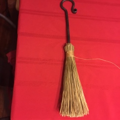 hand made fire place broom